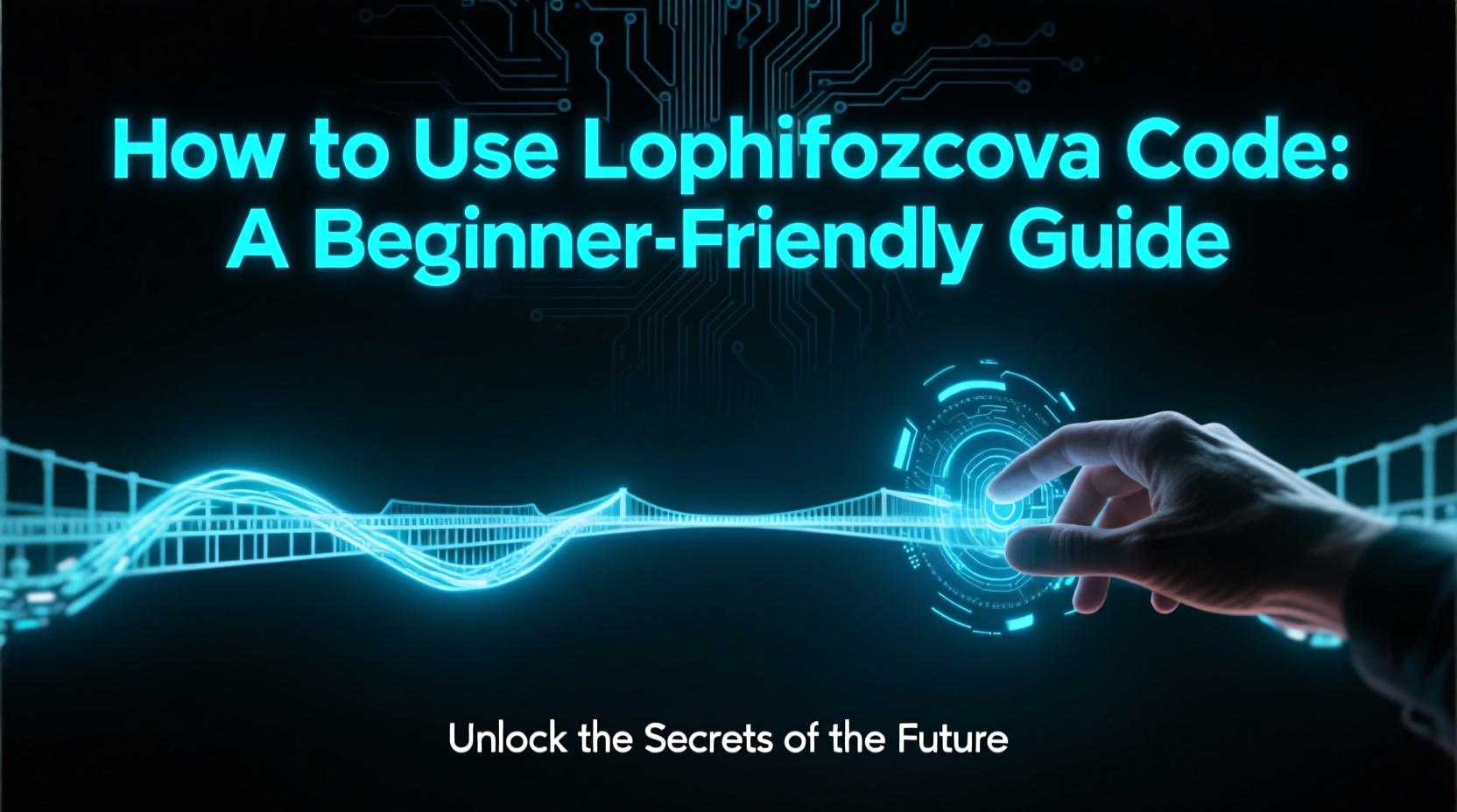 How to Use Lophilfozcova Code
